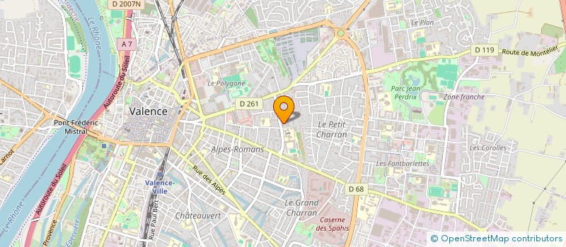 localisation de l'entreprise AGODE - GOUNTCHETH à VALENCE