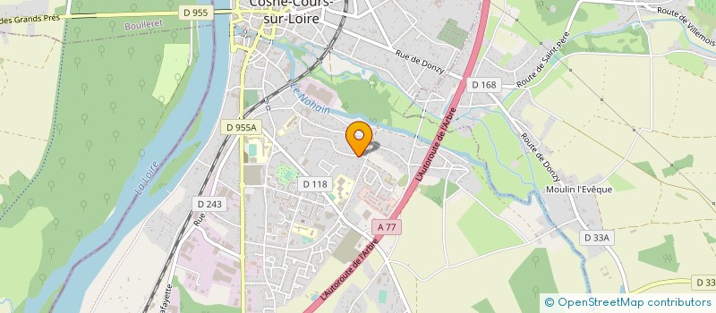 localisation de l'entreprise AGOGUE DOMINIQUE ET JEAN NOEL à COSNE-COURS-SUR-LOIRE