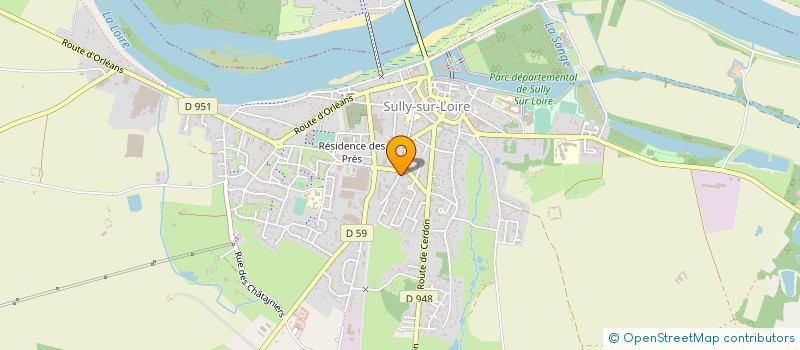 localisation de l'entreprise AGOGUE FERMETURES SARL à SULLY-SUR-LOIRE