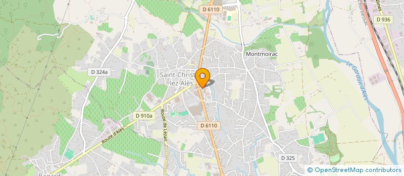 localisation de l'entreprise AGOLIM - ST CHRISTOL LEZ ALES (ASSOCIATION POUR LA GESTION DE L' OCCUPATION DES LOCAUX ET INFRASTRUCTURES MUNICIPALES DE  SAINT-CHRISTOL-LEZ-ALES