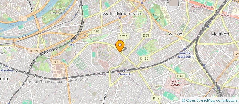 localisation de l'entreprise AGOMA à ISSY-LES-MOULINEAUX