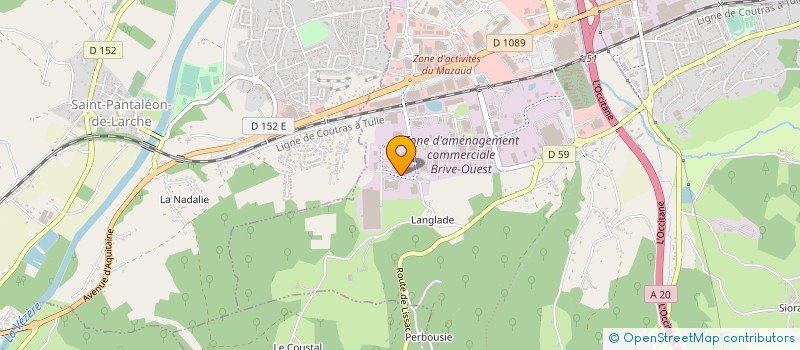 localisation de l'entreprise AGON  BRIVE-LA-GAILLARDE