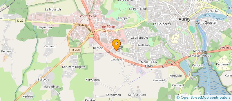 localisation de l'entreprise AGONISTE à AURAY