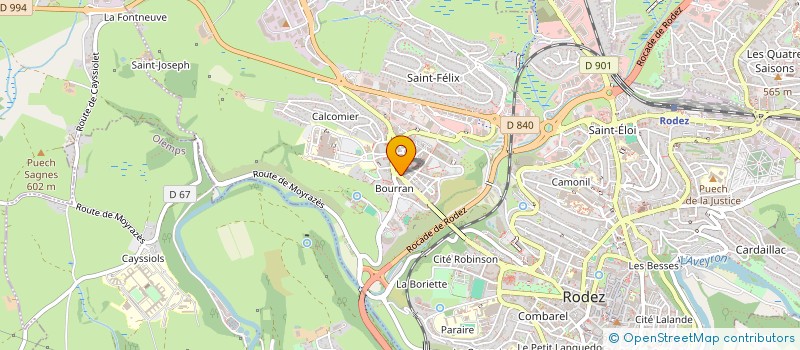 localisation de l'entreprise AGORA 12 à RODEZ