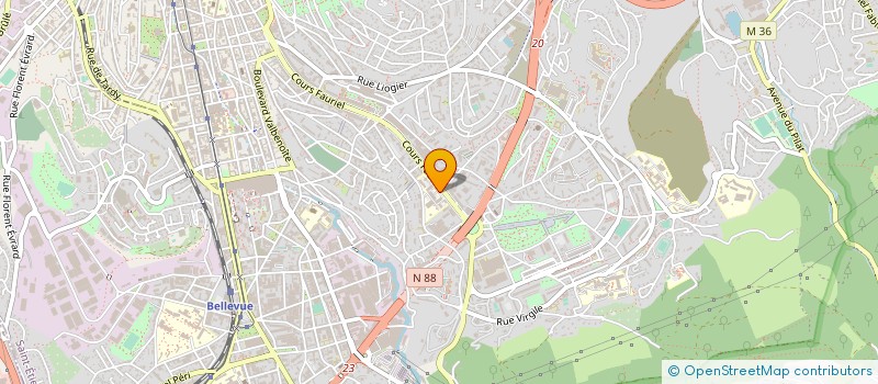 localisation de l'entreprise AGORA 21  SAINT-ETIENNE