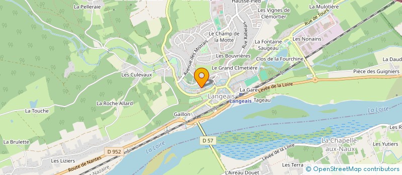 localisation de l'entreprise AGORA  LANGEAIS