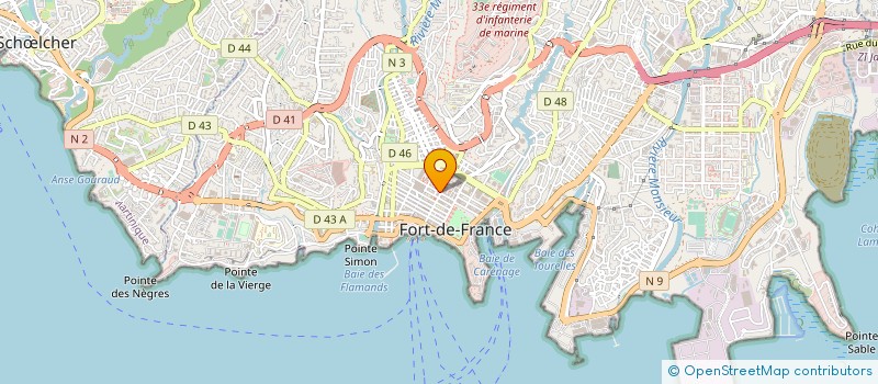 localisation de l'entreprise AGORA à FORT-DE-FRANCE