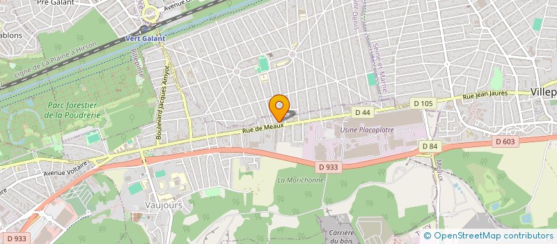 localisation de l'entreprise AGORA à VAUJOURS