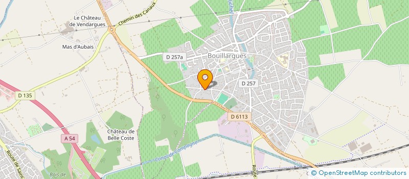 localisation de l'entreprise AGORA  BOUILLARGUES