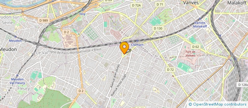 localisation de l'entreprise AGORA à CLAMART