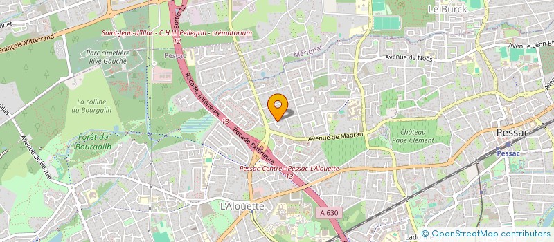 localisation de l'entreprise AGORA à PESSAC