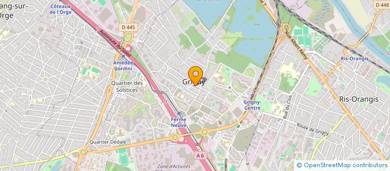localisation de l'entreprise AGORA à GRIGNY