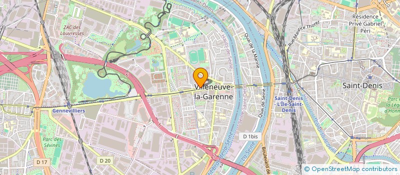 localisation de l'entreprise AGORA à VILLENEUVE-LA-GARENNE