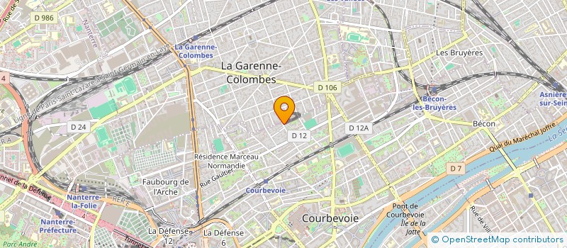 localisation de l'entreprise AGORA à COURBEVOIE