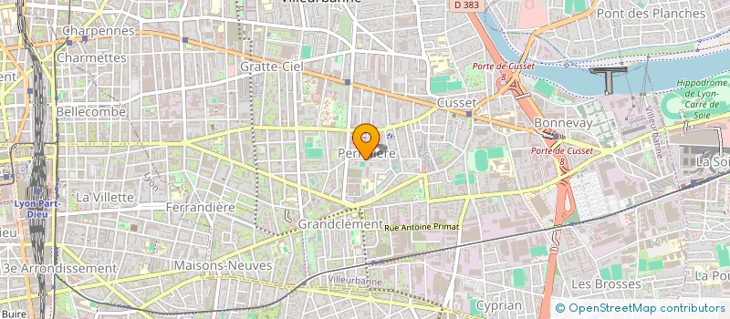 localisation de l'entreprise AGORA + à VILLEURBANNE