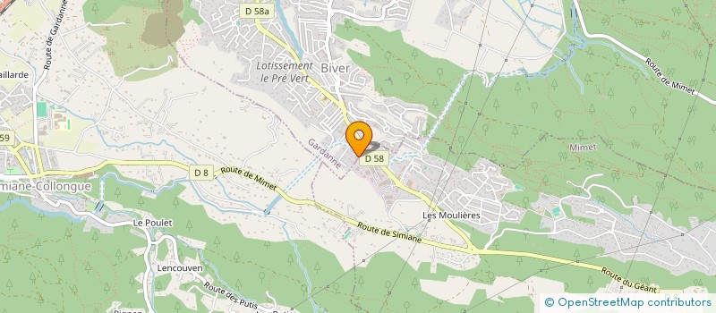 localisation de l'entreprise AGORA à GARDANNE