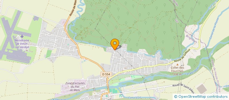 localisation de l'entreprise AGORA à VINON-SUR-VERDON