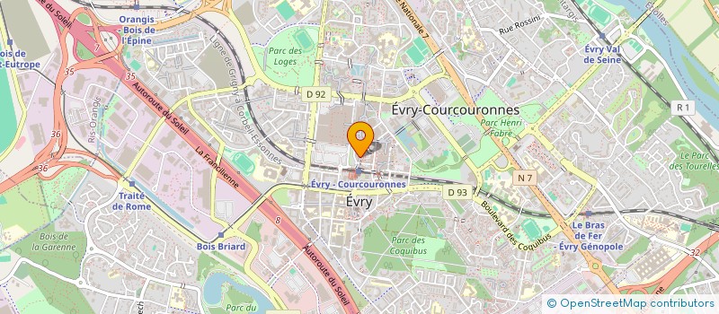 localisation de l'entreprise AGORA CAFE à EVRY-COURCOURONNES