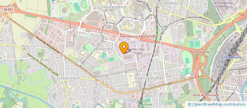 localisation de l'entreprise AGORA CALYCE à STRASBOURG