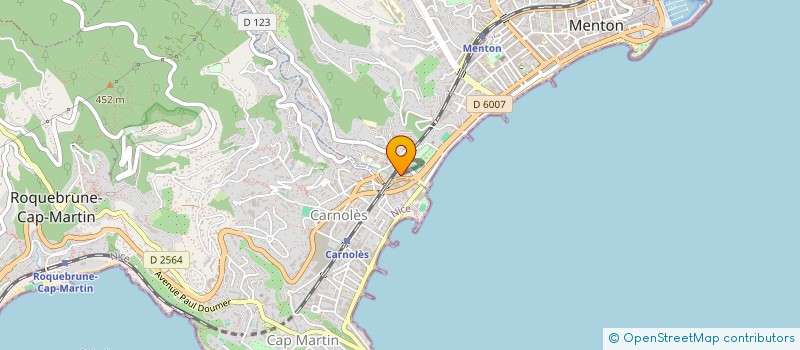 localisation de l'entreprise AGORA.COM  MENTON