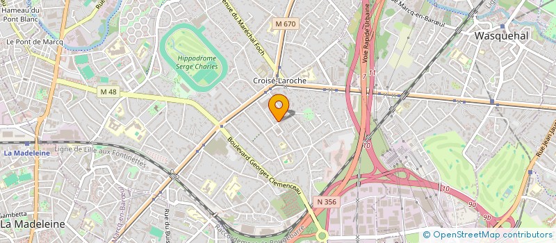 localisation de l'entreprise AGORA CONSEIL LILLE - ICP à LA MADELEINE