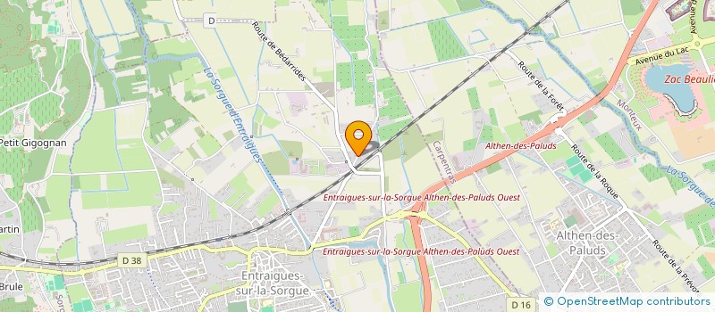 localisation de l'entreprise AGORA ENTRAIGUES  ENTRAIGUES-SUR-LA-SORGUE