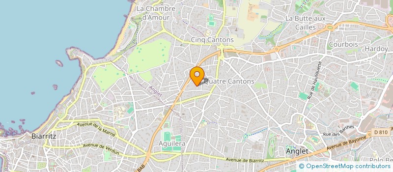 localisation de l'entreprise AGORA EVENEMENTS à ANGLET