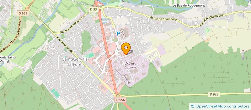 localisation de l'entreprise AGORA FS  VINEUIL