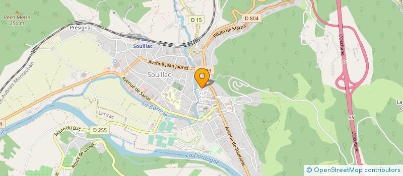 localisation de l'entreprise AGORA GESTION à SOUILLAC
