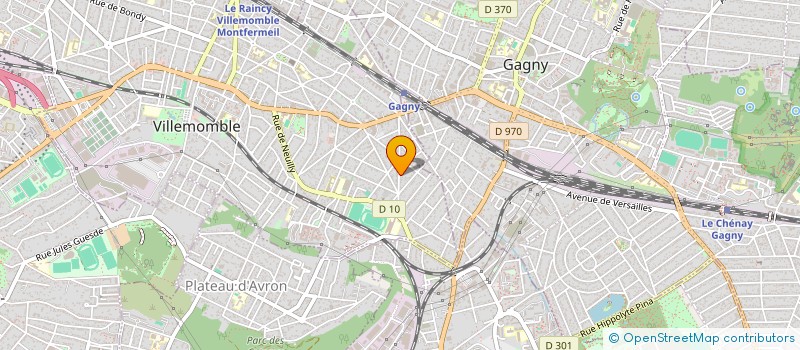 localisation de l'entreprise AGORA GESTION  VILLEMOMBLE