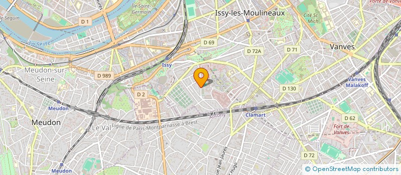 localisation de l'entreprise AGORA LEADERSHIP à ISSY LES MOULINEAUX