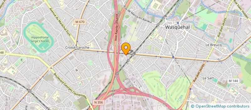 localisation de l'entreprise AGORA LILLE 1  WASQUEHAL