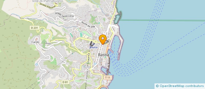 localisation de l'entreprise AGORA MISINCU DI CORSICA à BASTIA