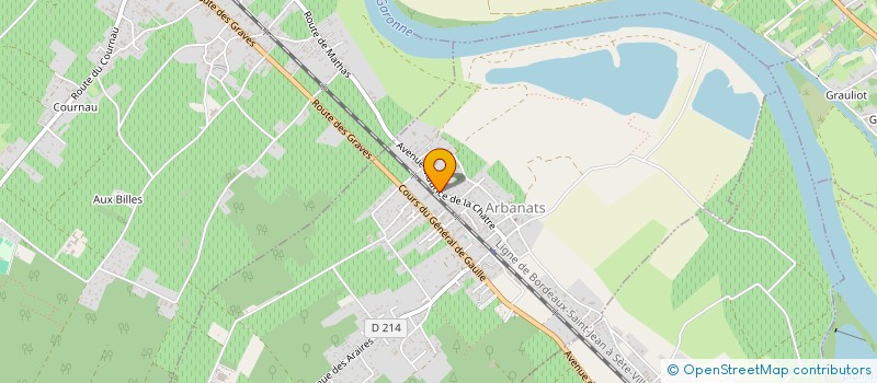 localisation de l'entreprise AGORA VIGNOBLES REYNAUD  ARBANATS