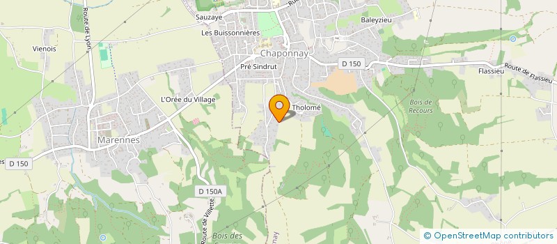localisation de l'entreprise AGORACOM à CHAPONNAY