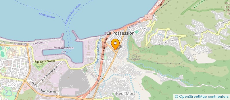 localisation de l'entreprise AGORACOM à LA POSSESSION
