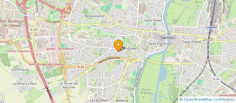 localisation de l'entreprise AGORADENTIMMO  SAINTES