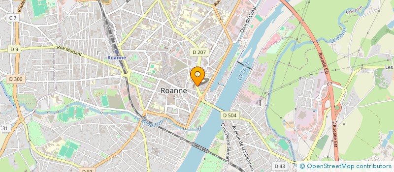 localisation de l'entreprise AGORAFLAMM à ROANNE