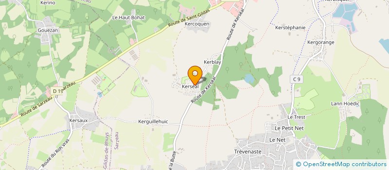 localisation de l'entreprise AGORAFOLK, LA COMMUNAUTE DES PHOBIQUES OPTIMISTES  SARZEAU