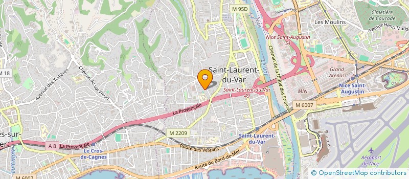 localisation de l'entreprise AGORAMA LMV à SAINT-LAURENT-DU-VAR