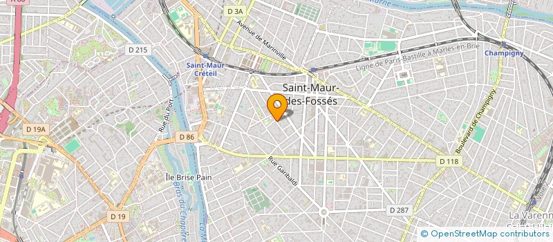 localisation de l'entreprise AGORANIMO : ASSOCIATION POUR LA VALORISATION ET L'AMELIORATION DE LA RELATION HUMAIN-ANIMAL à SAINT-MAUR-DES-FOSSES