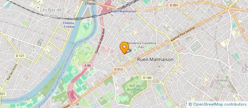 localisation de l'entreprise AGORAX à RUEIL-MALMAISON