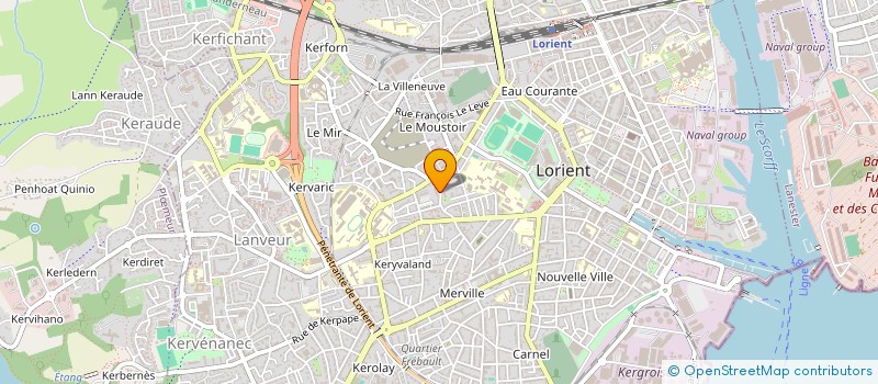 localisation de l'entreprise AGOREM à LORIENT