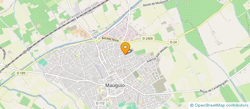 localisation de l'entreprise AGORES-LR  MAUGUIO