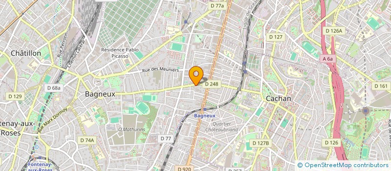 localisation de l'entreprise AGORIA  BAGNEUX