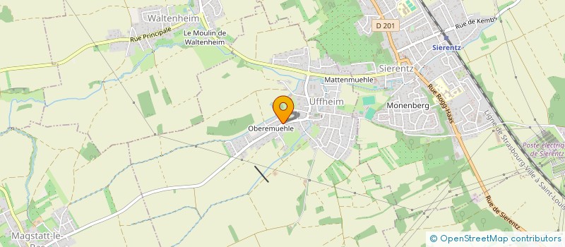 localisation de l'entreprise AGORIA à UFFHEIM