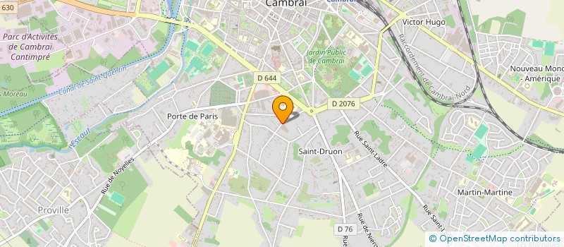 localisation de l'entreprise AGOS à CAMBRAI