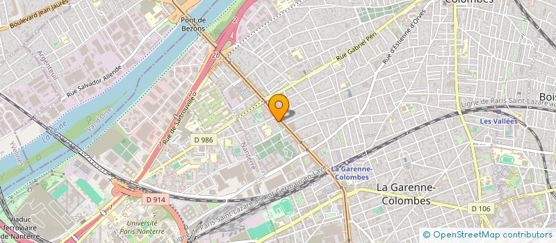 localisation de l'entreprise AGOSTI INGENIERIE à COLOMBES