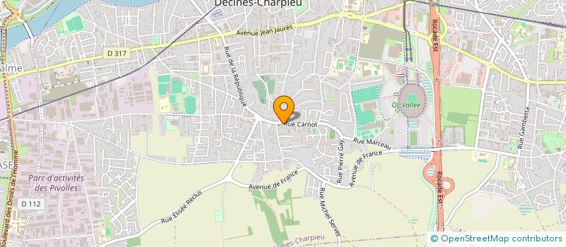 localisation de l'entreprise AGOSTI YOAN  DECINES-CHARPIEU