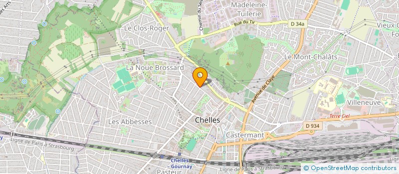 localisation de l'entreprise AGOSTIBAT à CHELLES